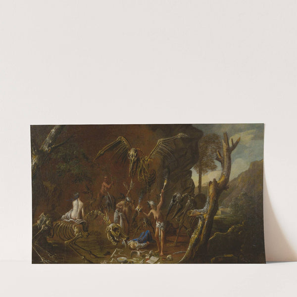 WITCHCRAFT SCENE by Follower of Salvator Rosa