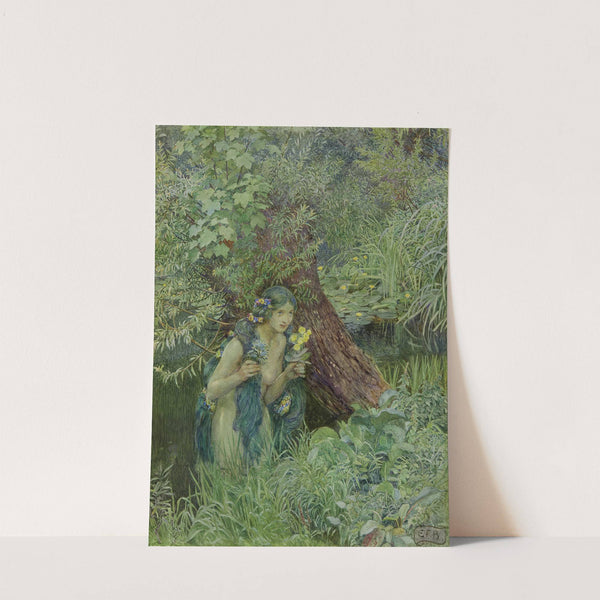 With Goodly Greenish Locks, All Loose 'untied' by Eleanor Fortescue-Brickdale