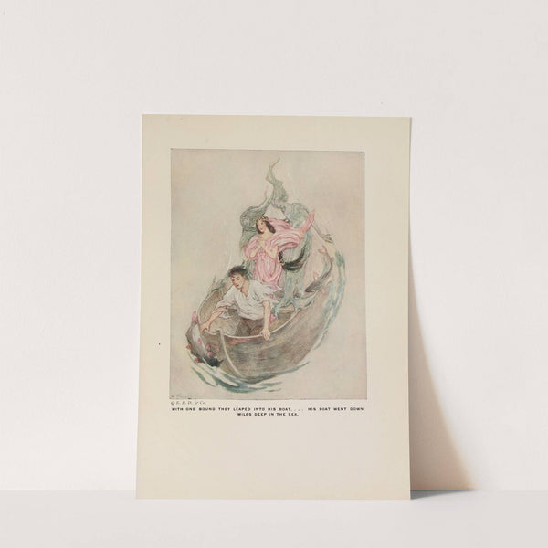 With one bound they leaped into his boat by Katharine Pyle