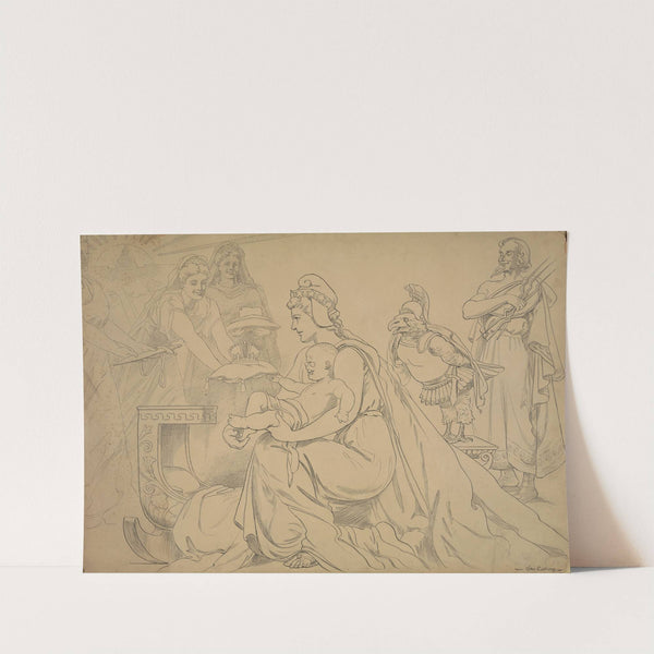 With Pallas Columbia and ze U.S. as his protectors, the fates hold out brilliant prospects to little Teddy Teddysses by Otho Cushing