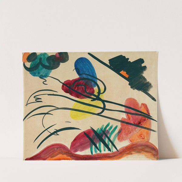 With three riders by Wassily Kandinsky