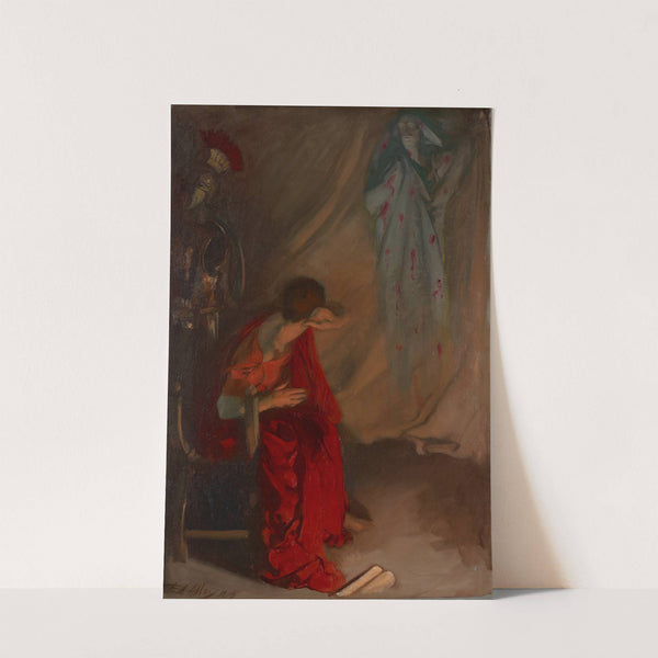 Within the Tent of Brutus; Enter the Ghost of Caesar, Julius Caesar, Act IV, Scene III (1905) by Edwin Austin Abbey