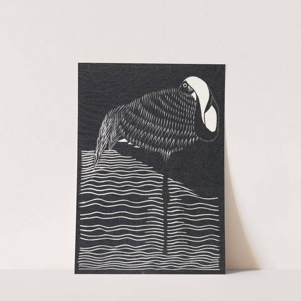 Witnekkraanvogel by Samuel Jessurun de Mesquita