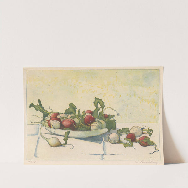 Witte en rode radijs in een schotel (1887) by Frans Everbag