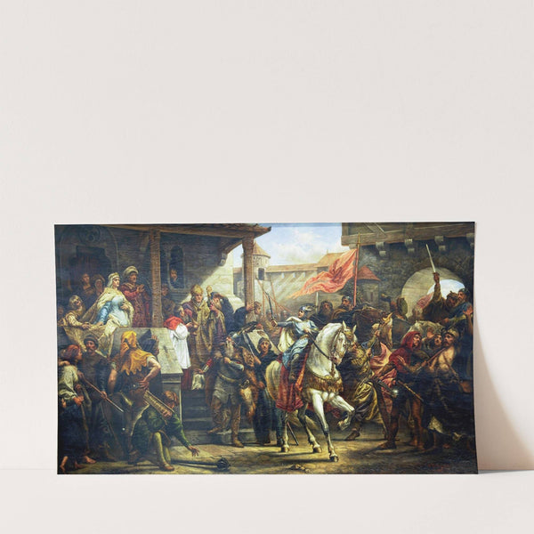 Władysław Herman blesses Bolesław the Wry-Mouthed before a war campaign (1884) by Antoni Zembaczyński