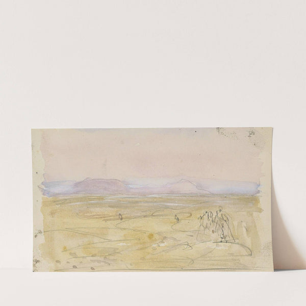 Woestijnlandschap met figuren (1922) by Marius Bauer