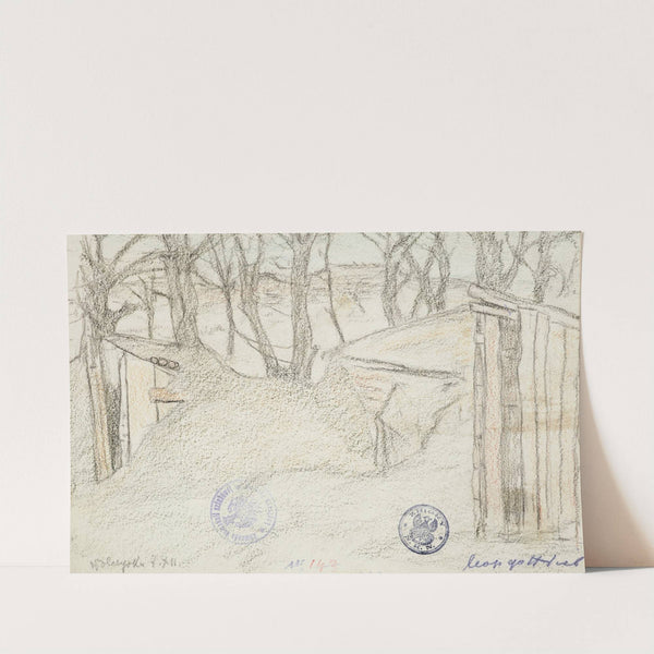 Wolczysko. Ziemianki by Leopold Gottlieb