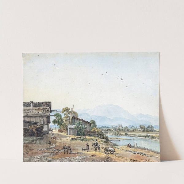 Wolfratshausen an der Loisach by Wilhelm von Kobell