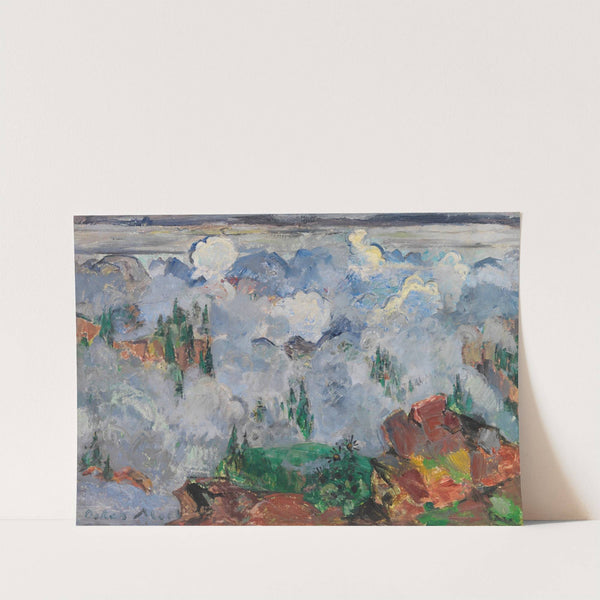 Wolken im Gebirge (1920-1923) by Oskar Moll