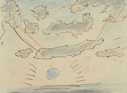 Wolkenstudie met zon
