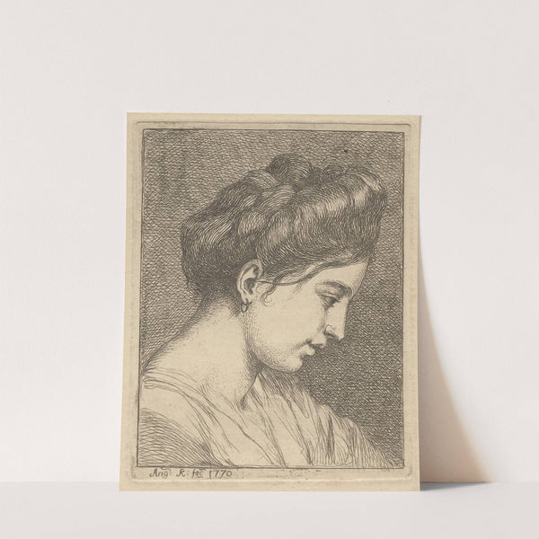 Woman Adjusting a Ribbon in Her Hair (c. 1768) by Angelica Kauffmann