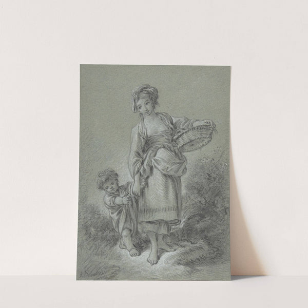 Woman and Boy by François Boucher