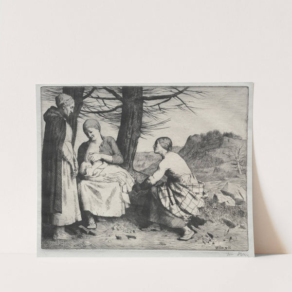 Woman and Child (c. 1886) by William Strang