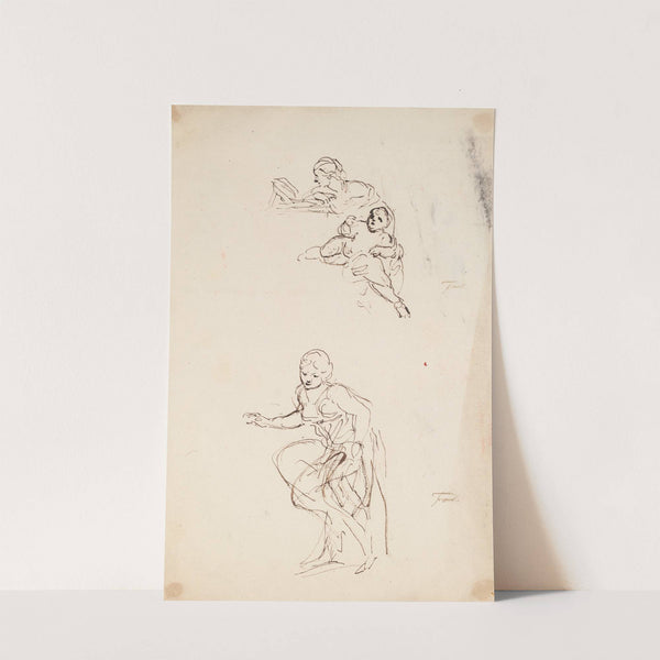 Woman and Child, Woman Alone by Sir Joshua Reynolds