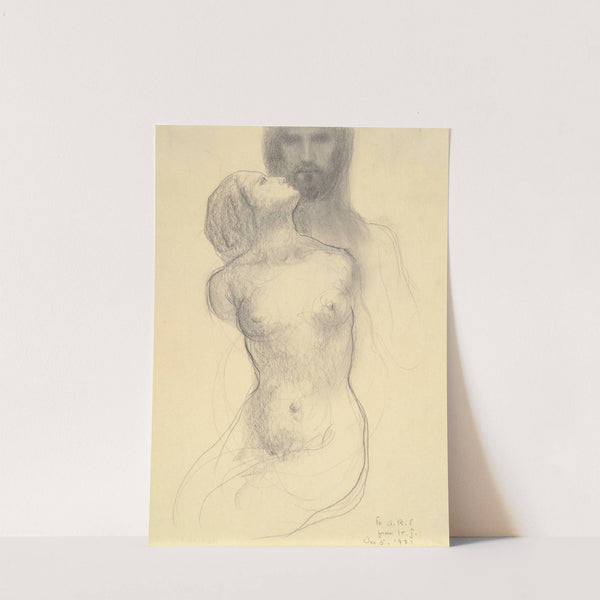 Woman and Head of Christ (1921) by Kahlil Gibran