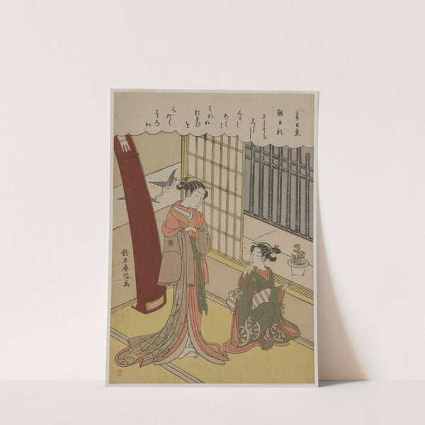 Woman and Maid Servant by Suzuki Harunobu
