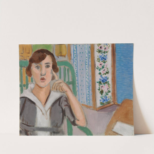 Woman and Screen (La Femme au paravent) (1919) by Henri Matisse