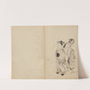 Woman and Servant (1800s) by Kawanabe Kyōsai