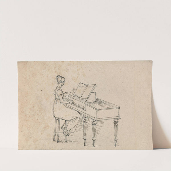 Woman at a Square Piano by Benjamin West