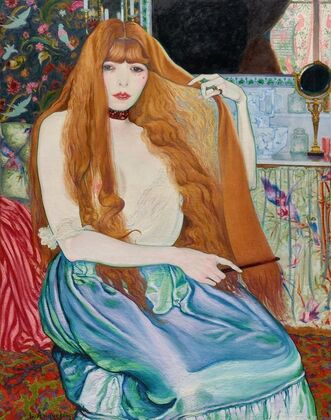 Woman at Her Toilette