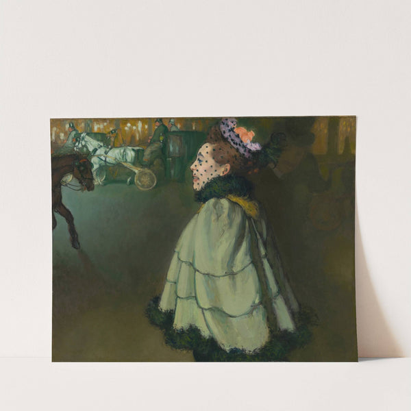 Woman at the Champs-Élysées by night by Louis Anquetin