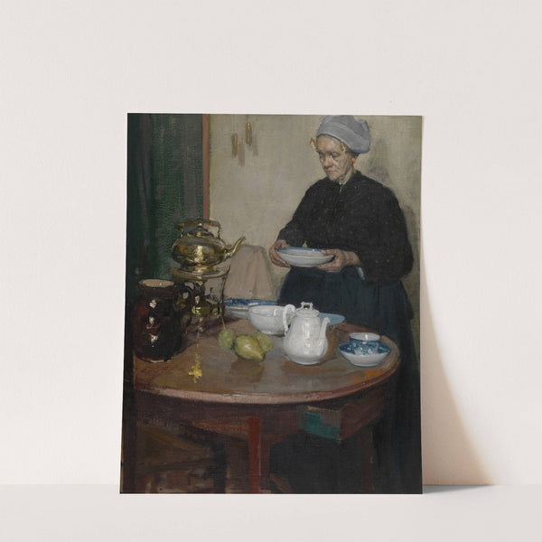 Woman at the Coffee Table by Richard E. Miller