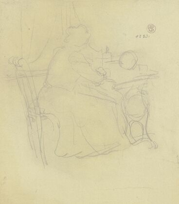 Woman at the sewing machine