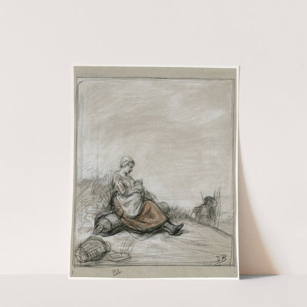 Woman breastfeeding her baby by David Bles