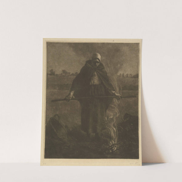 Woman Burning Weeds by William Strang