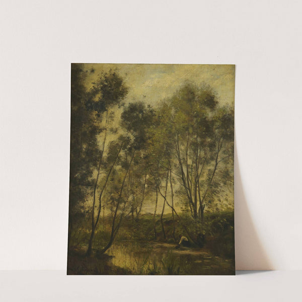 Woman by a Stream by Stanislas Lépine