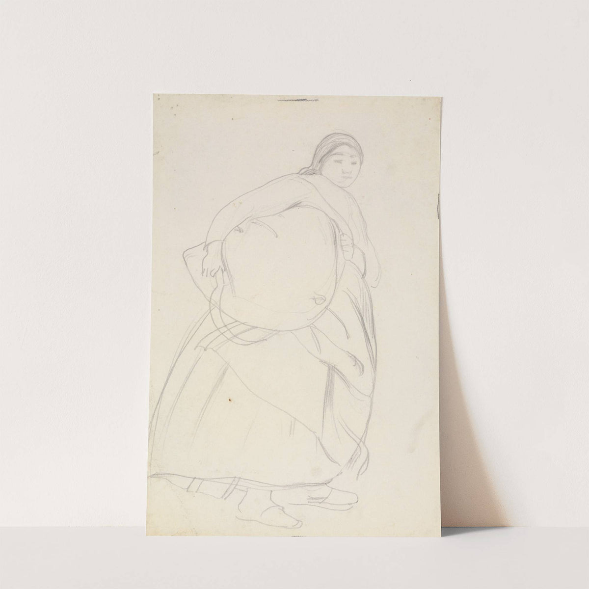 Woman Carrying a Sack of Cut Grass by James Havard Thomas