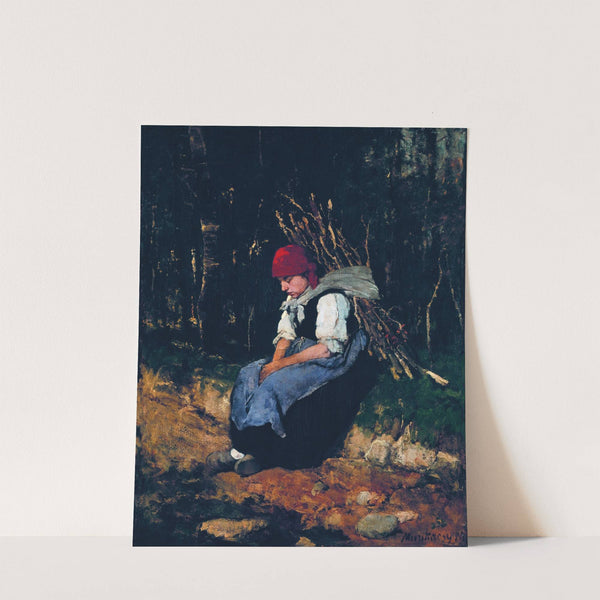 Woman Carrying Faggot (1873) by Mihály Munkácsy