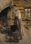 Woman Cooking Whitefish
