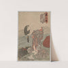 Woman Diver Combing her Hair by Utagawa Kunisada (Toyokuni III)