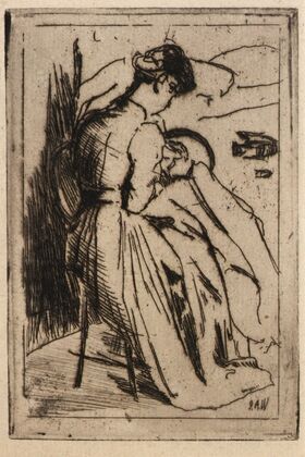 Woman Embroidering (1889)
