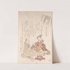 Woman Entertaining Her Guest with New Year Wine by Kubo Shunman
