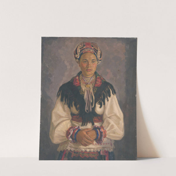 Woman from Pohronie in Mourning by Štefan Polkoráb