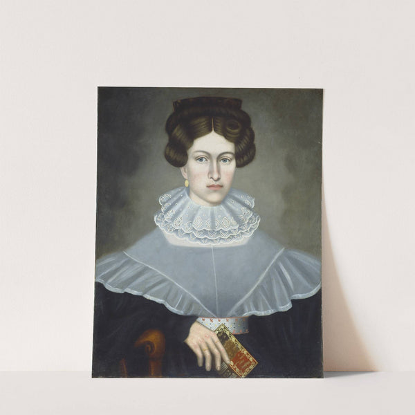 Woman Holding a Book (c. 1835) by Erastus Salisbury Field