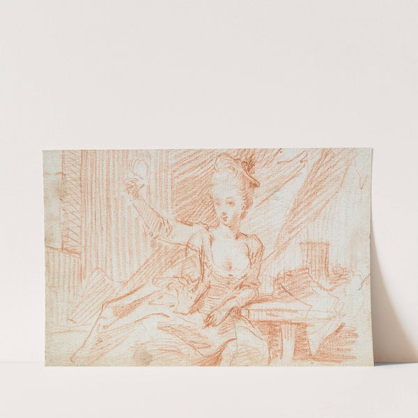 Woman Holding a Dove by Anonymous