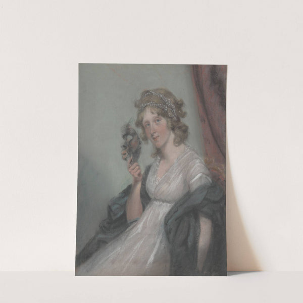 Woman Holding a Mask (between 1795 and 1800) by John Raphael Smith