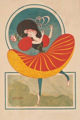 Woman holding a rose