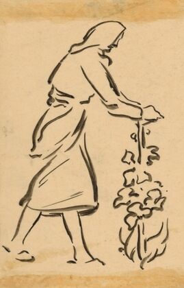 Woman Holding a Tree – Vine