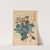 Woman Holding Baby with Cap; Dog and Cat by Yoshitoro