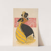 Woman holds a finger to her lips by E. P. Upjohn