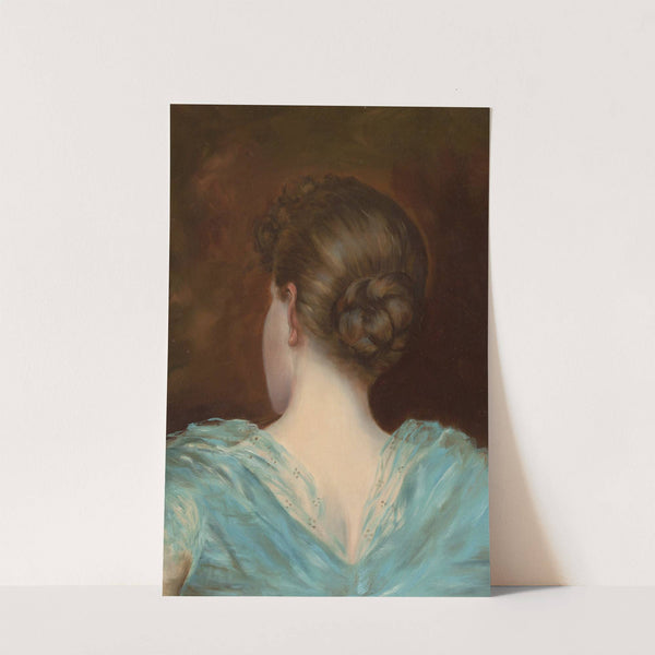 Woman in a Blue Dress by American School