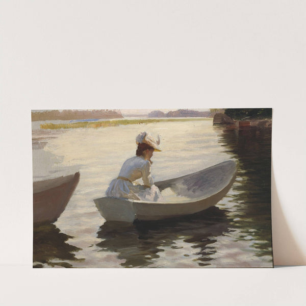 Woman in a boat (1886) by Albert Edelfelt