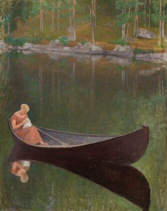 Woman In A Boat