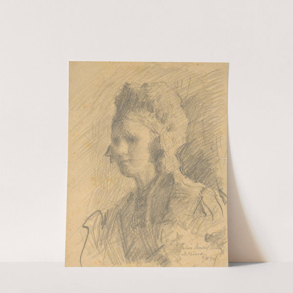 Woman in a Bonnet by Elemír Halász-Hradil