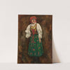 Woman in a Kraków folk costume by Tadeusz Makowski