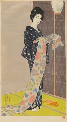 Woman in a Summer Kimono (Kaso no musume) (1920)